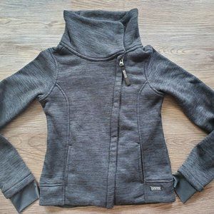 Dover Saddelry full zip jacket - heathered gray/black - small